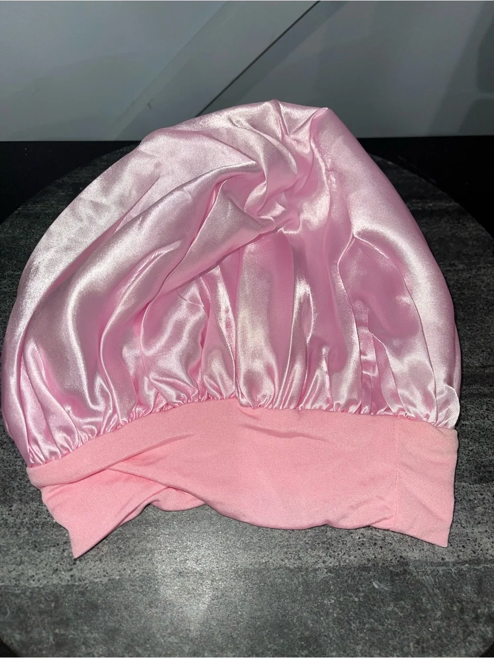 Pink Satin Sleep Bonnet - Gentle Hair Protection